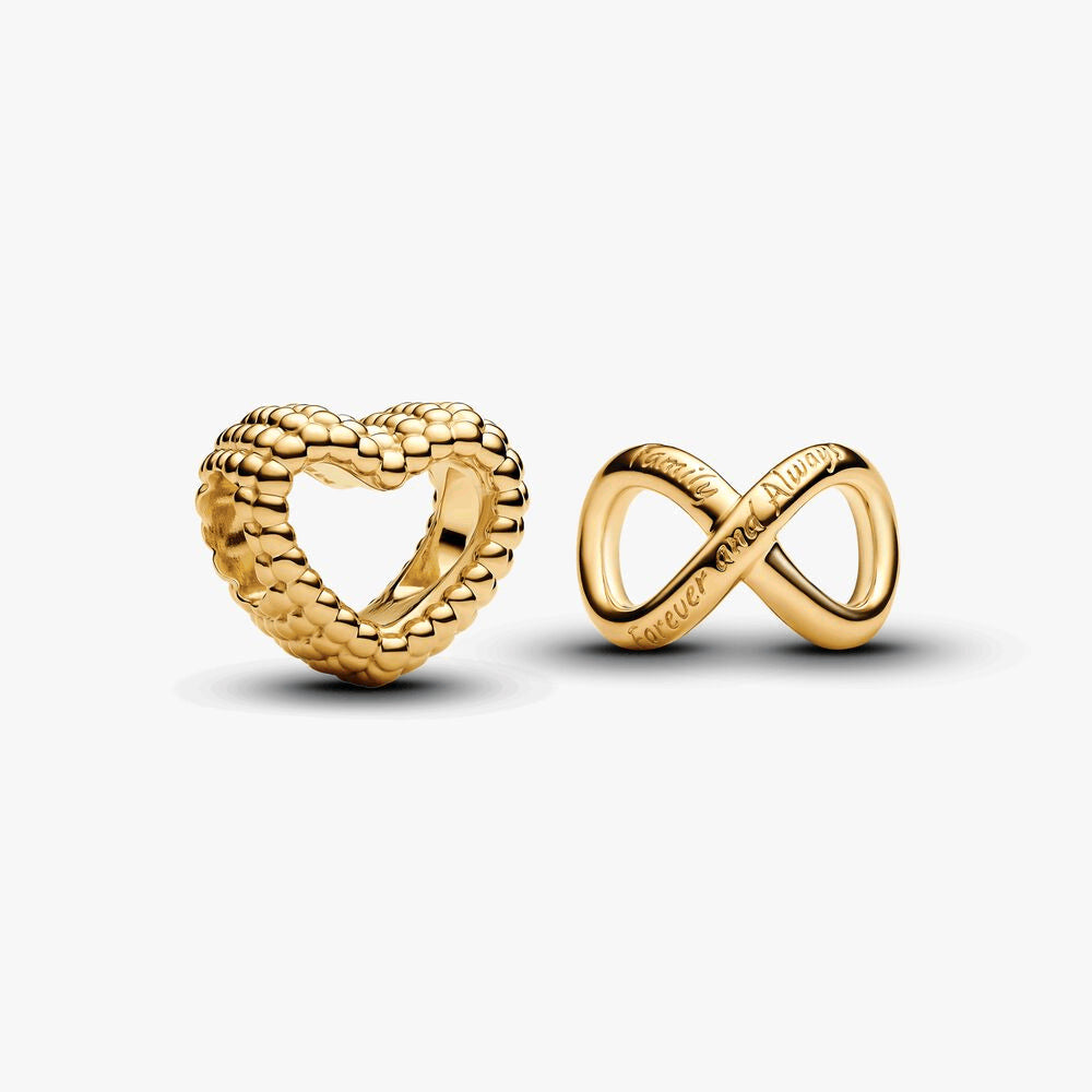 Golden Always and Forever Charm Duo