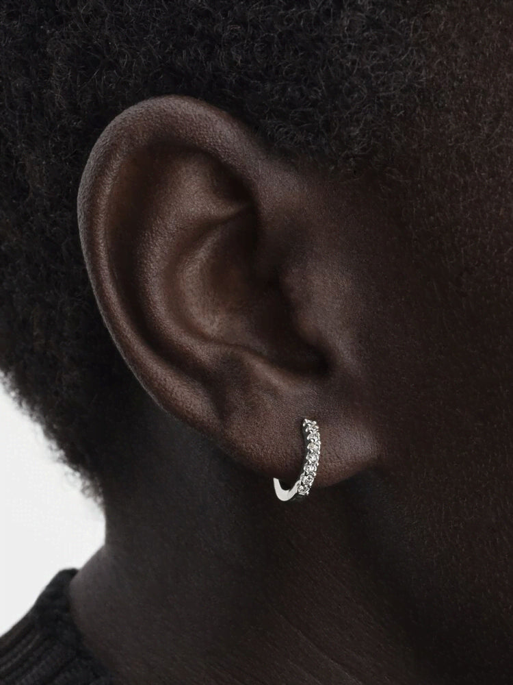 Pandora Era Lab-Grown Diamond Pavé Hoop Earrings