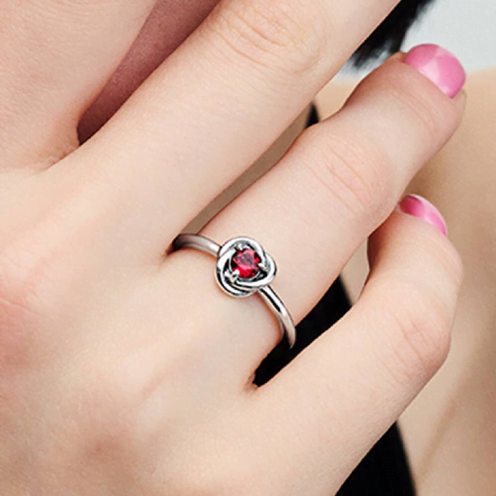 July Birthstone Eternity Circle Ring
