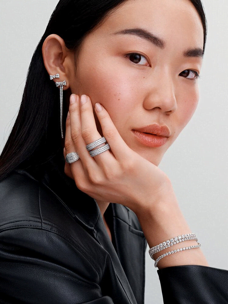 Pavé Square Cocktail Ring