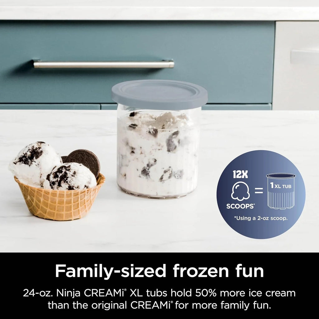 7-in-1 Ice Cream Maker With 2 Pint Containers And Lids - Silver