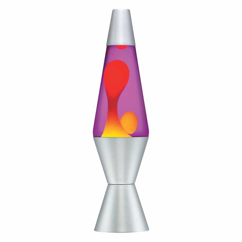 14.5'' LAVA Lamp - Yellow/Purple/Silver