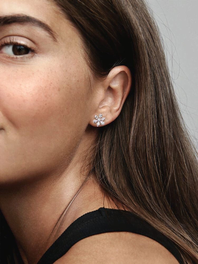 Sparkling Herbarium Cluster Stud Earrings