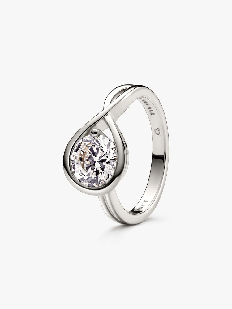 Pandora Infinite 14k White Gold Lab-grown Diamond Ring