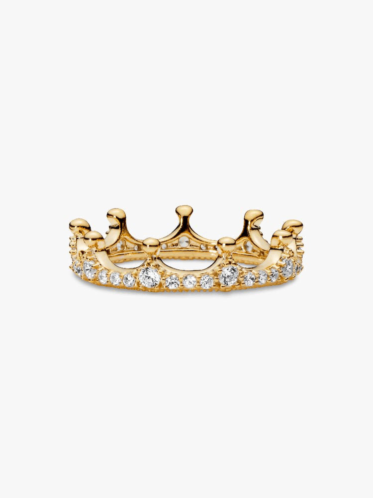 FINAL SALE - Clear Sparkling Crown Ring