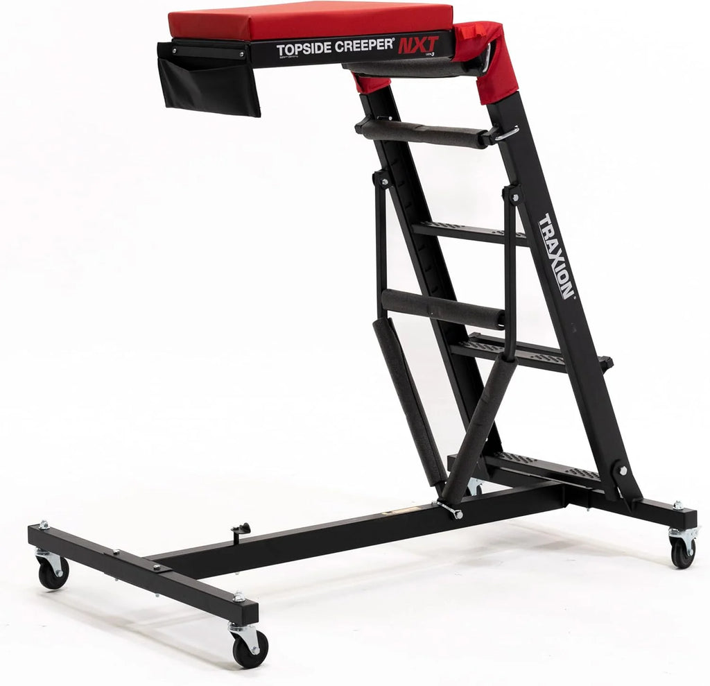 Traxion Foldable Topside Engine Creeper, Black, 48.38in D x 32.12in W x 70in H - 3-200 NXT