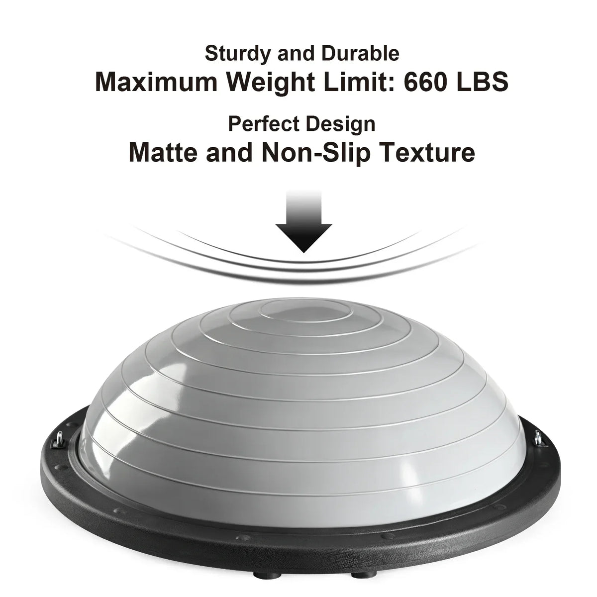 Wonder Maxi Half Dome Balance Trainer Exercise Ball With Resistance Bands And Pump