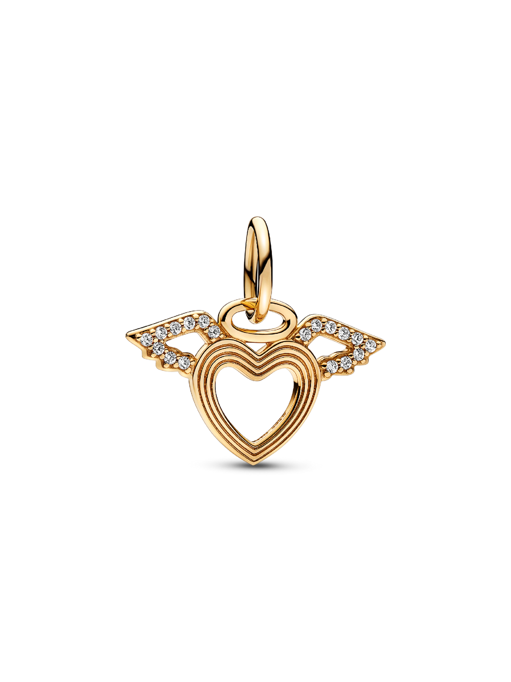 FINAL SALE - Heart & Angel Wings Dangle Charm