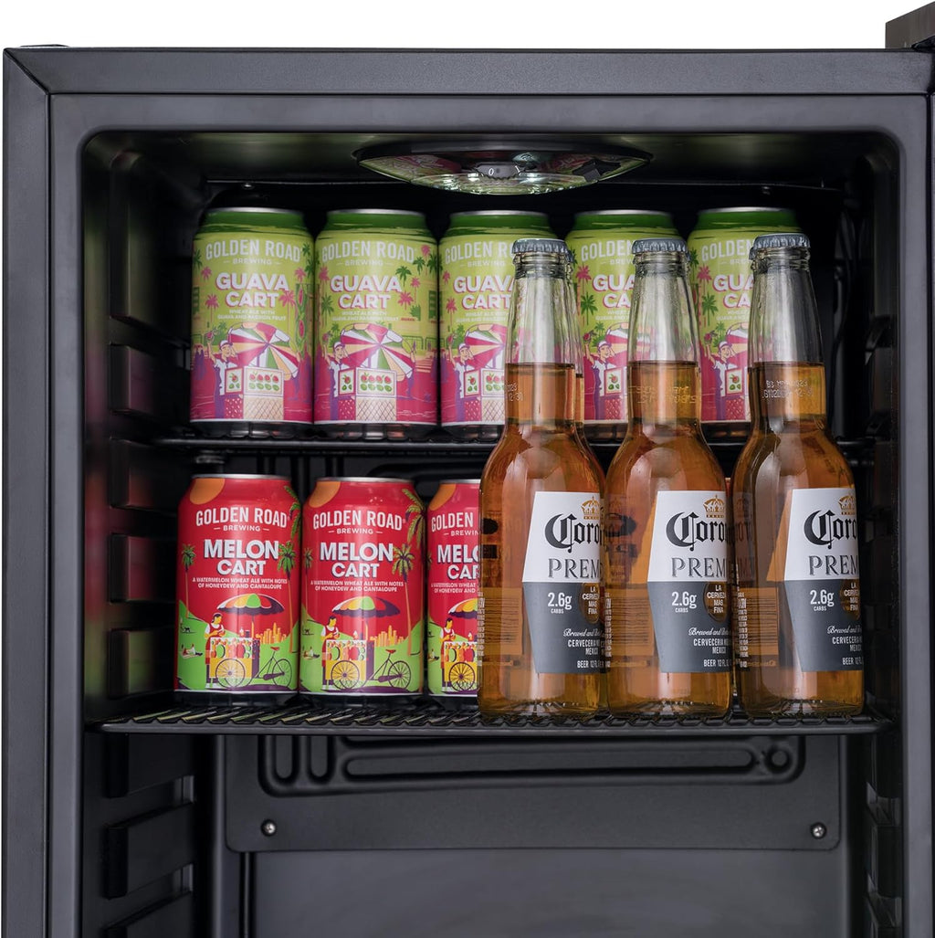 Beverage Refrigerator Cooler, 126 Cans, Right Hinge Glass Door - AB-1200