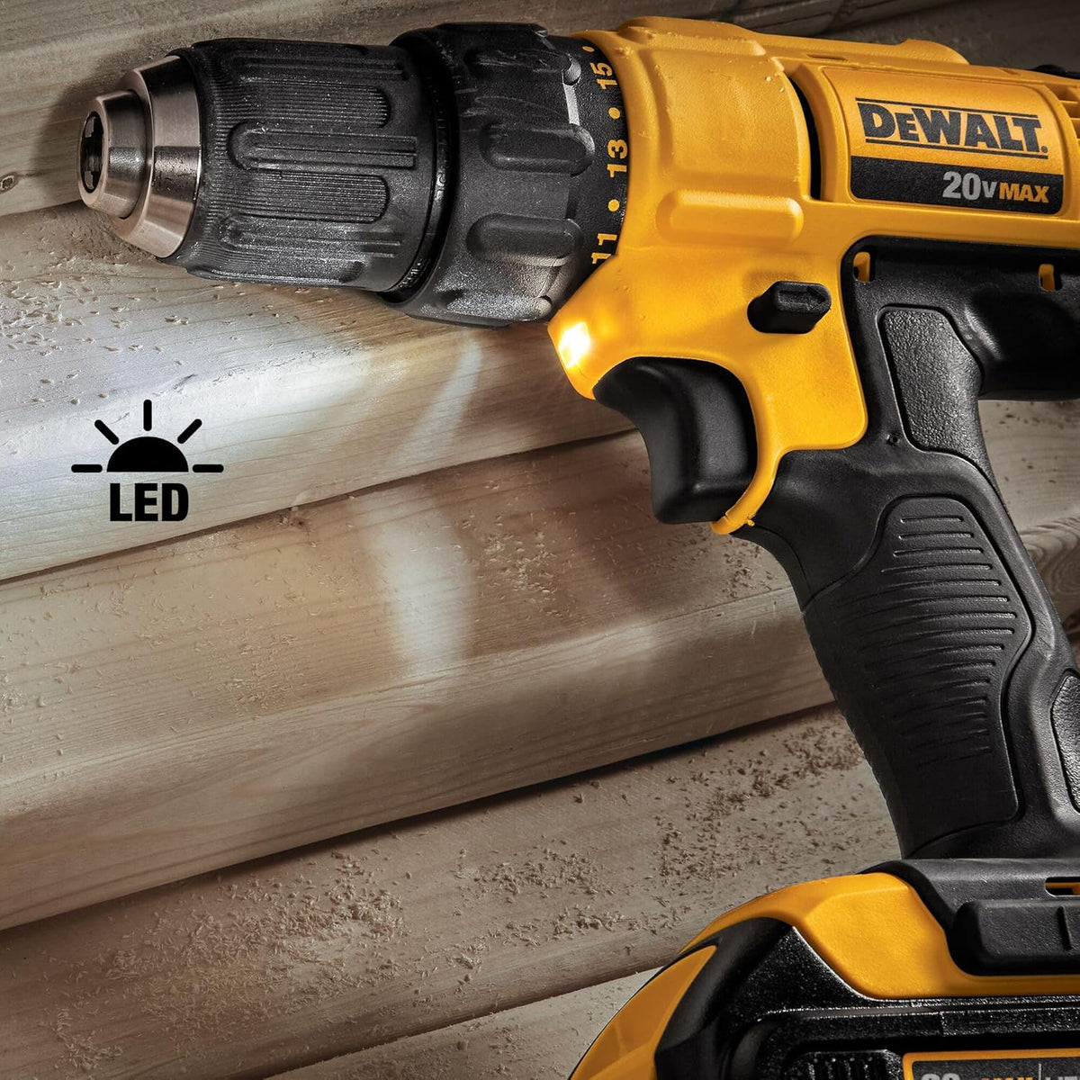 20V MAX Cordless Drill And Impact Driver Power Tool Combo Kit With 2 Batteries And Charger