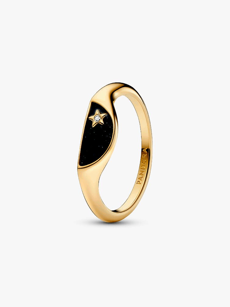 Pandora ME Halved Enamel Signet Ring