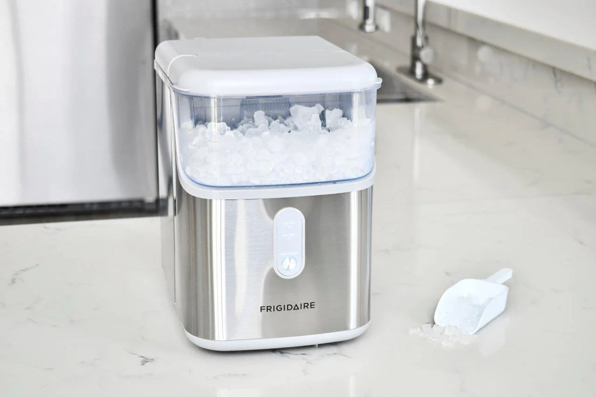 Frigidaire Nugget Ice Maker, 33 Lbs., Black Stainless Steel - EFIC228