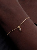 Pandora Talisman 14k Gold Lab-grown Diamond Heart Chain Bracelet