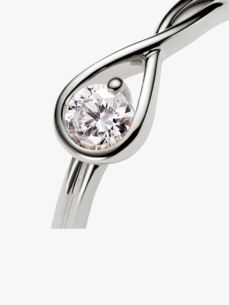 Pandora Infinite 14k White Gold Lab-grown Diamond Ring
