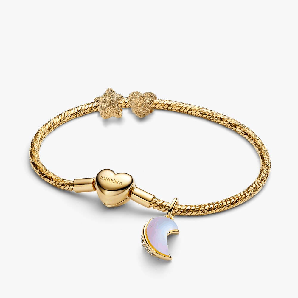 Crescent Charm Bracelet Set