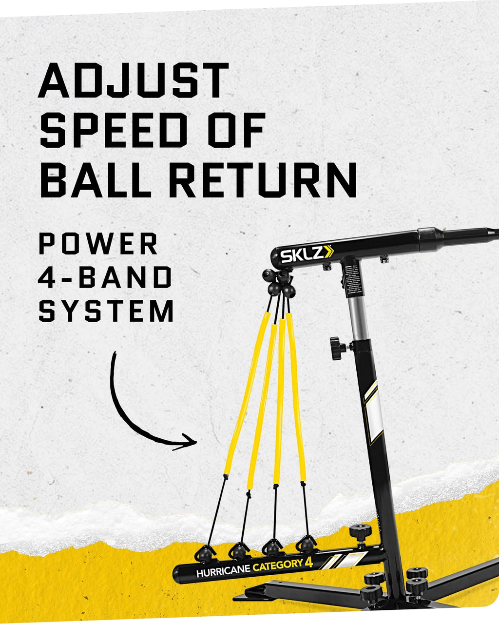 Adjustable Height Baseball And Softball Swing Trainer, 23-38 in - Batting Practice Equipment