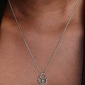 Sparkling Heart Padlock Pendant Necklace