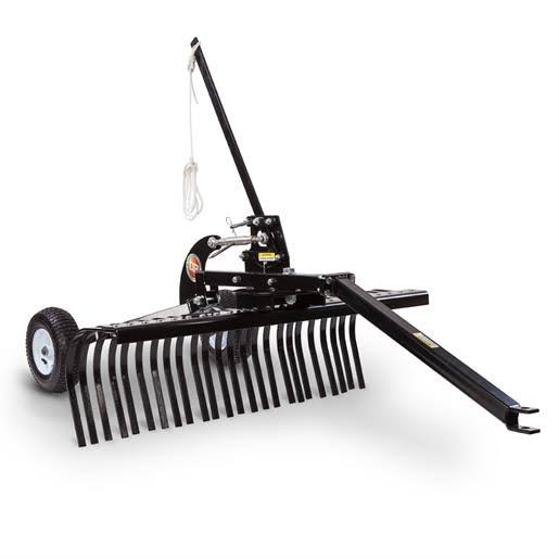 Tow-Behind Landscape Rake, 48-Inch Working Width, 17 Tines