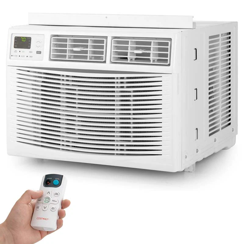 10000 BTU Window Air Conditioner With Remote, ECO Mode And Dehumidifier - White