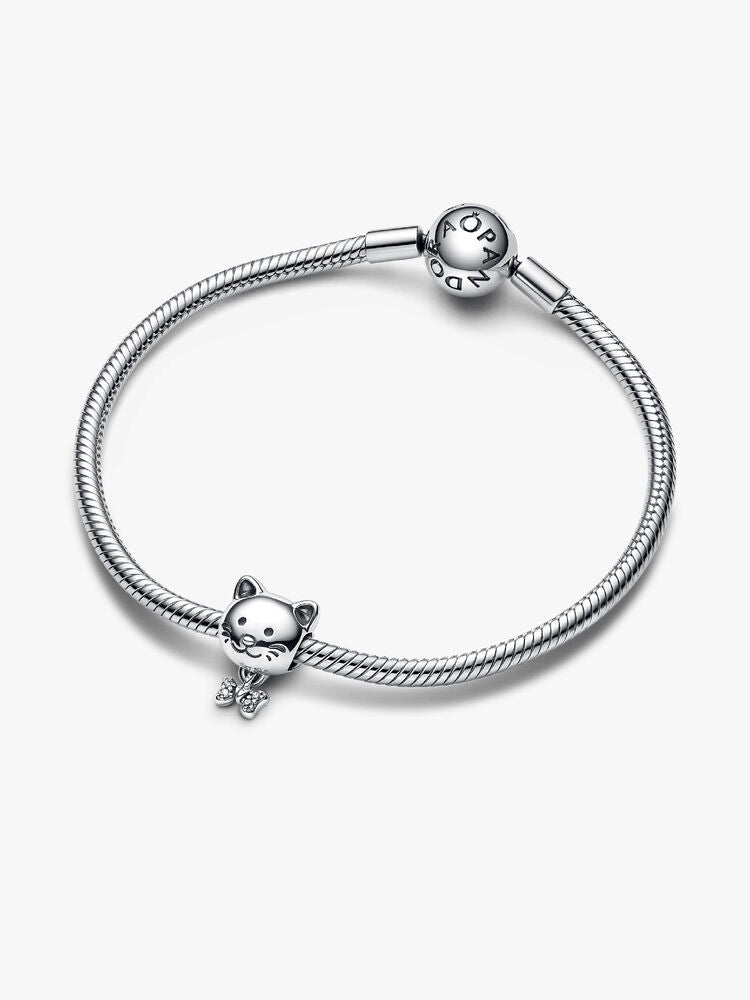 Pet Cat & Bow Charm