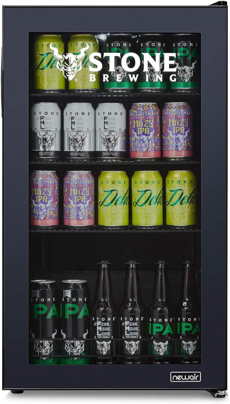 Beverage Refrigerator Cooler, 126 Cans, Right Hinge Glass Door - AB-1200