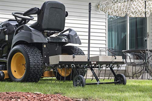 Agri-Fab 48-Inch Tine Tow Dethatcher, Black - 45-0295