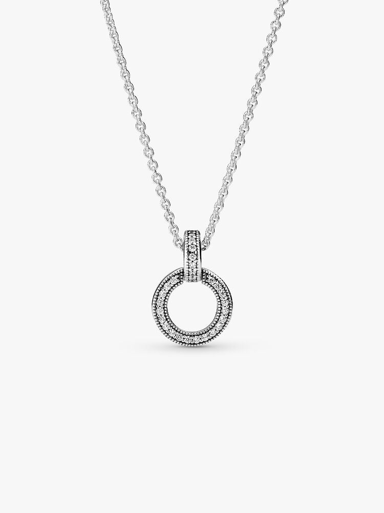 Double Circle Pendant & Necklace