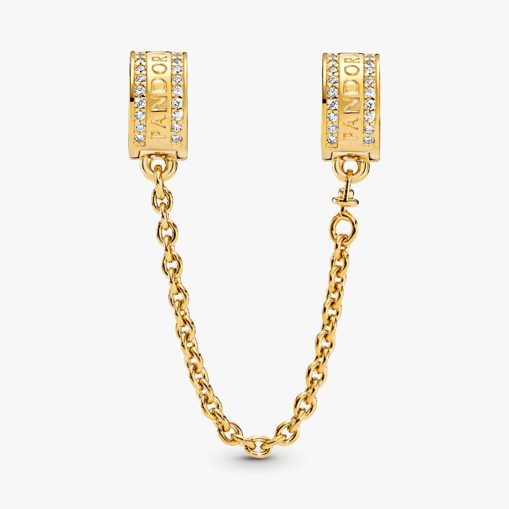 Pandora Logo Safety Chain Charm