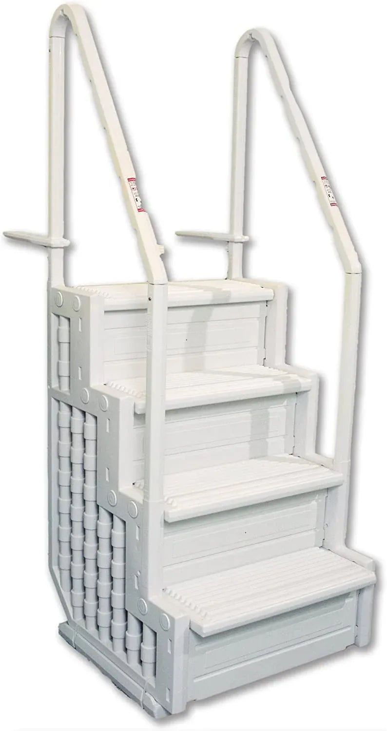 Easy Pool Step Above-Ground Swimming Pool Step To Deck - 350-lb Capacity, Up To 54-in Deep