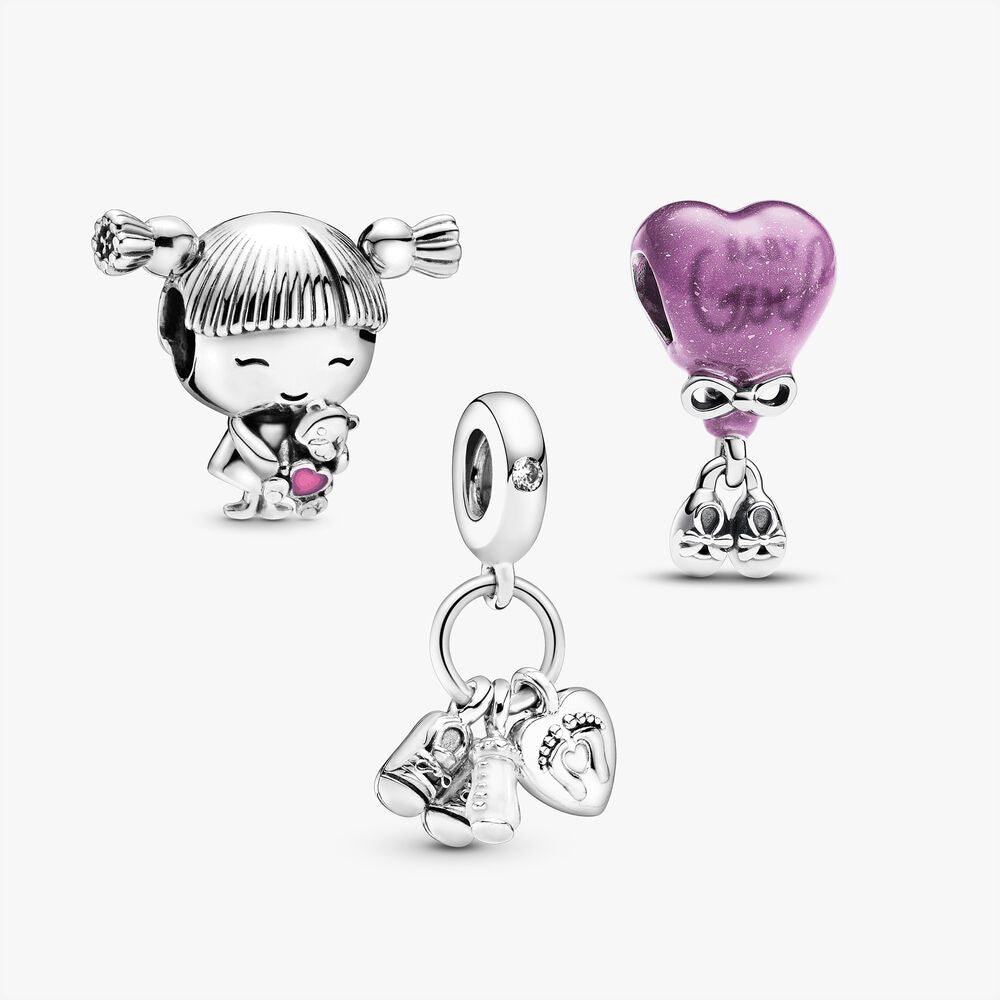 It's a Girl! Gender Reveal Charm Trio