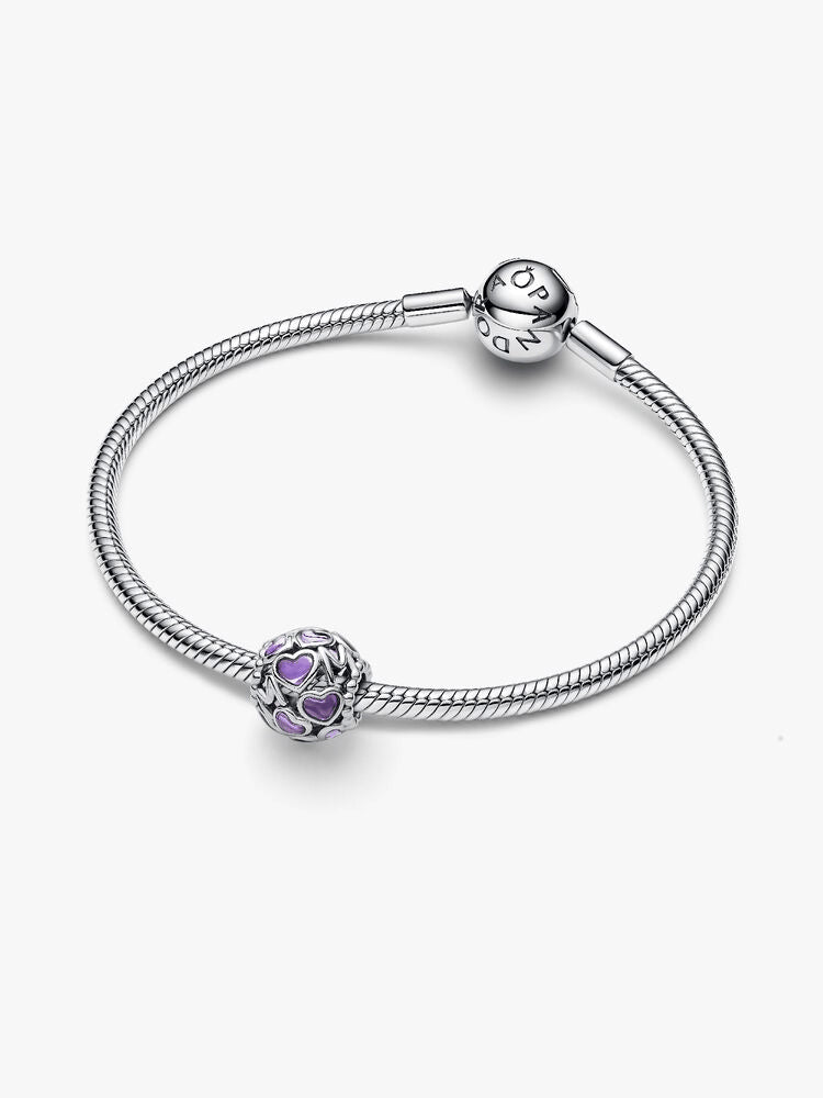 Openwork Hearts Mom Charm