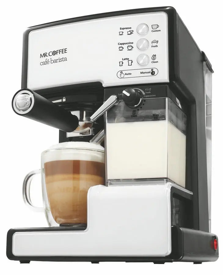 Mr. Coffee Cafe Barista 3-in-1 Espresso, Cappuccino & Latte Maker - Black & Silver