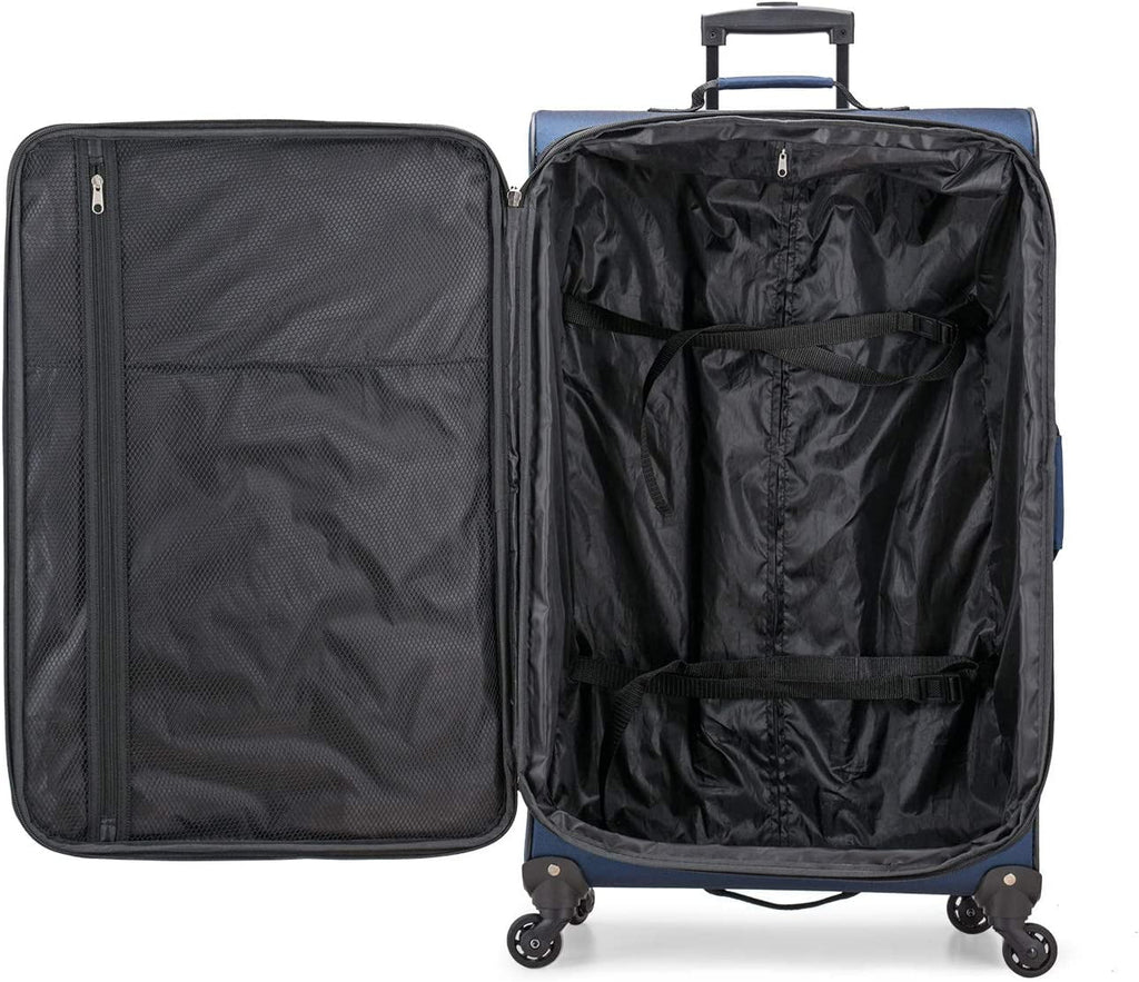 U.S. Traveler Expandable Softside Luggage, Navy, 31in Checked Large - Aviron Bay