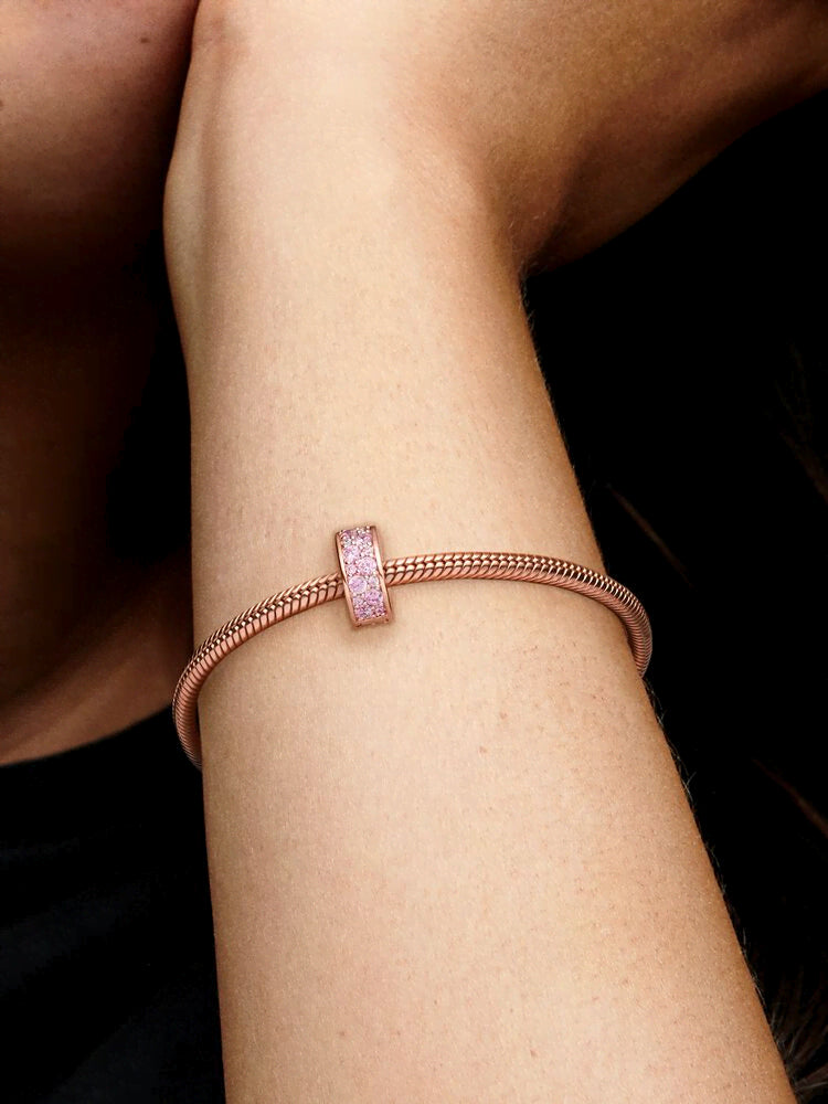 Pink Pavé Clip Charm