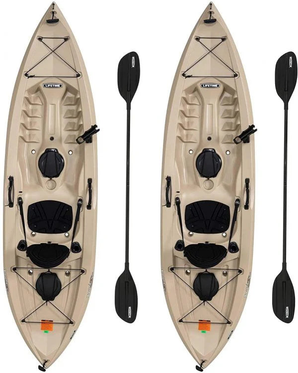 Lifetime Tamarack Angler 100 Fishing Kayak 2 Pack With Paddles - 90806
