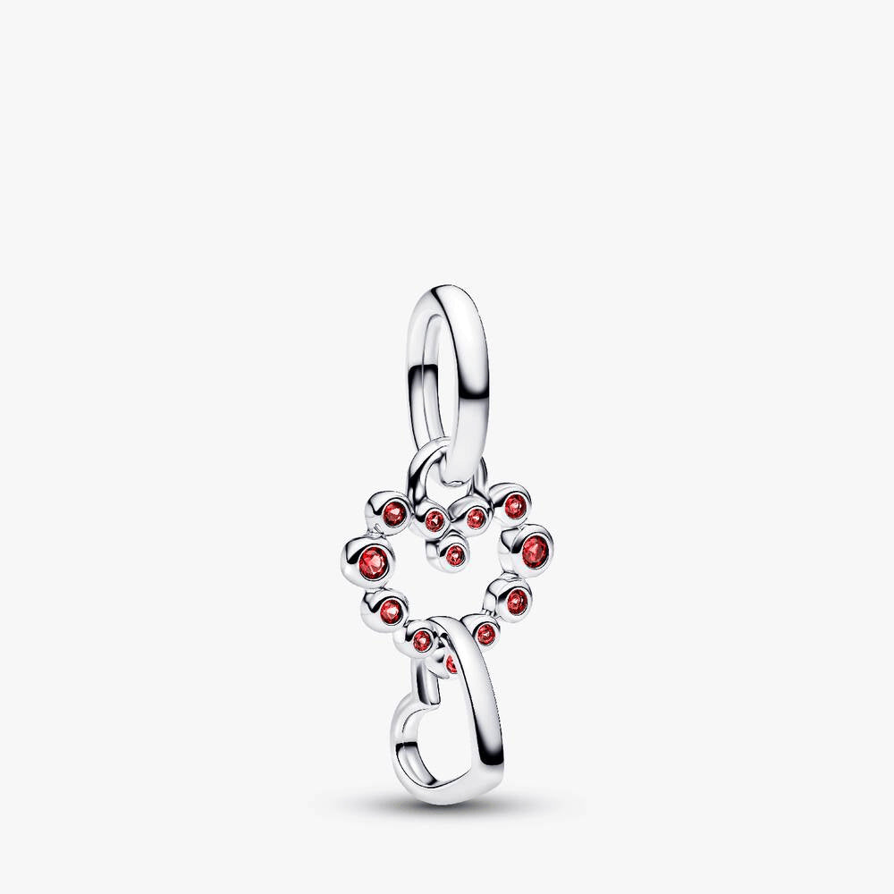 Red Hearts Charm Trio