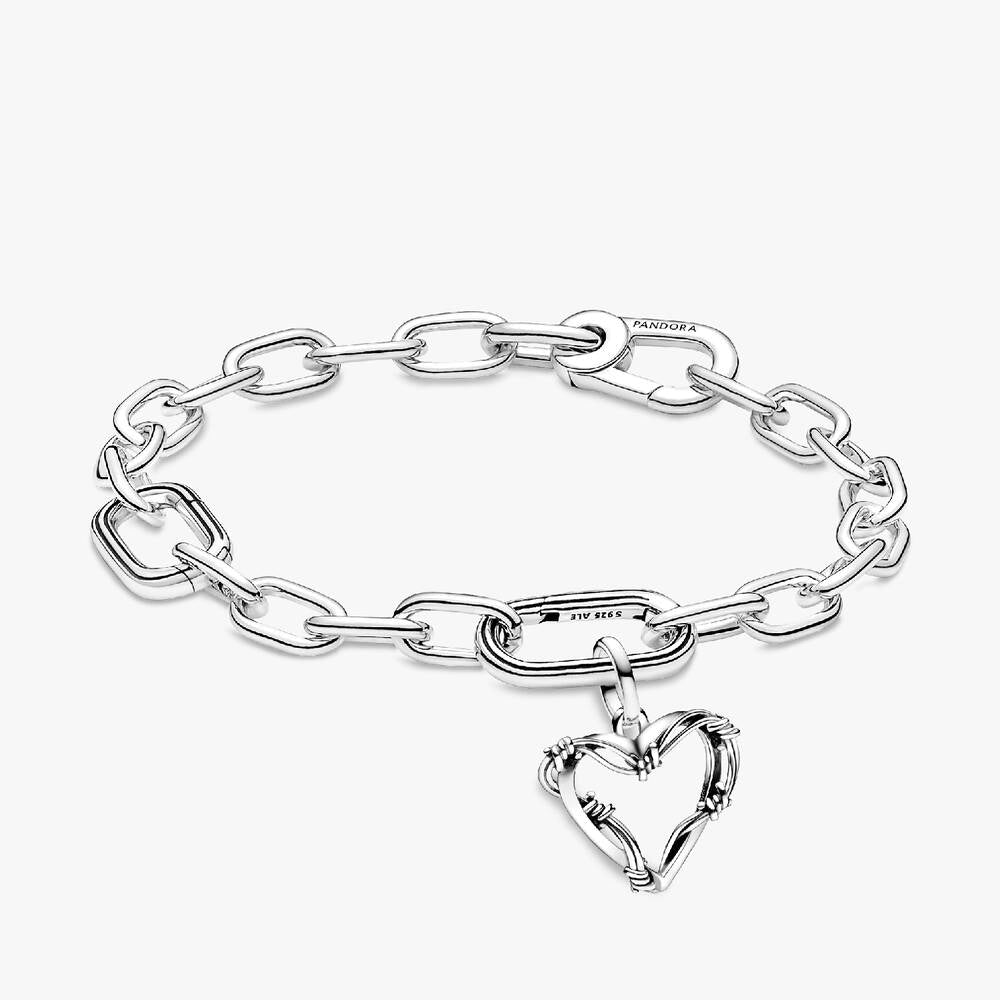 Barbed Wire Heart Bracelet Set
