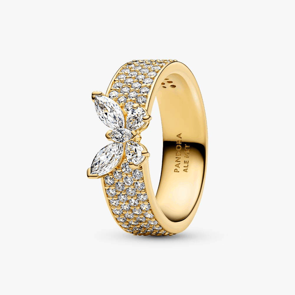Sparkling Butterfly Bold Ring
