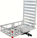 Aluminum Hitch Mount Cargo Carrier With 47-Inch Long Ramp, 1-Pack
