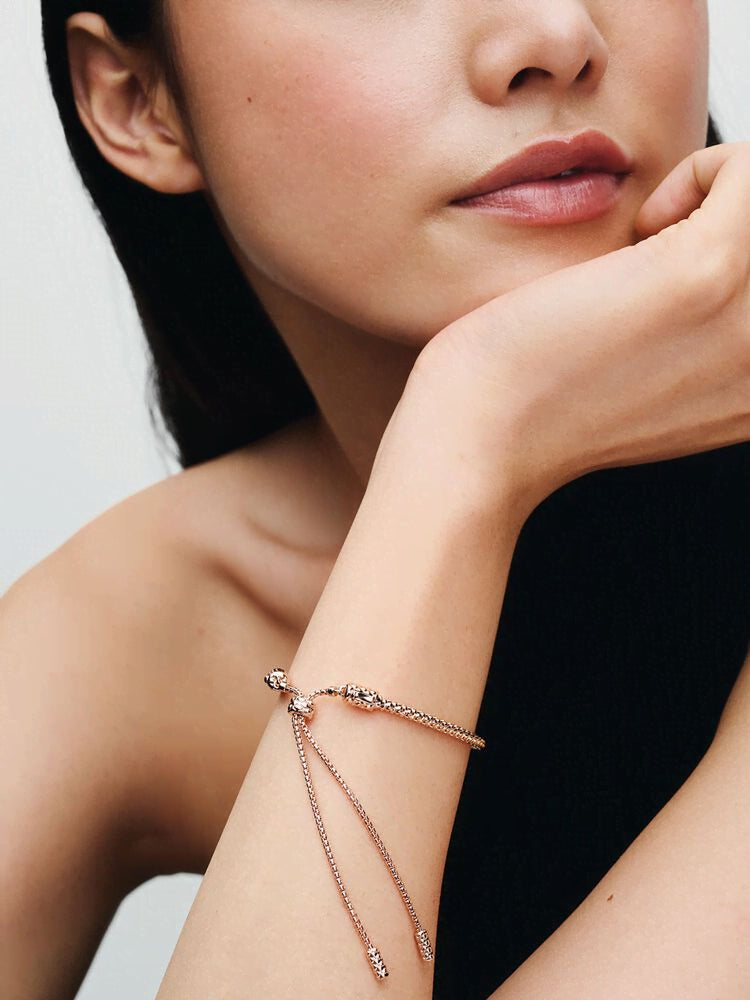 Studded Chain Slider Bracelet