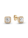 FINAL SALE - Square Sparkle Halo Stud Earrings