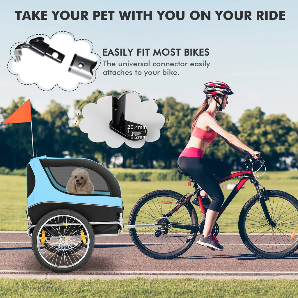 Pet Bicycle Trailer For Small And Medium-Sized Dogs And Cats, 40kg Capacity