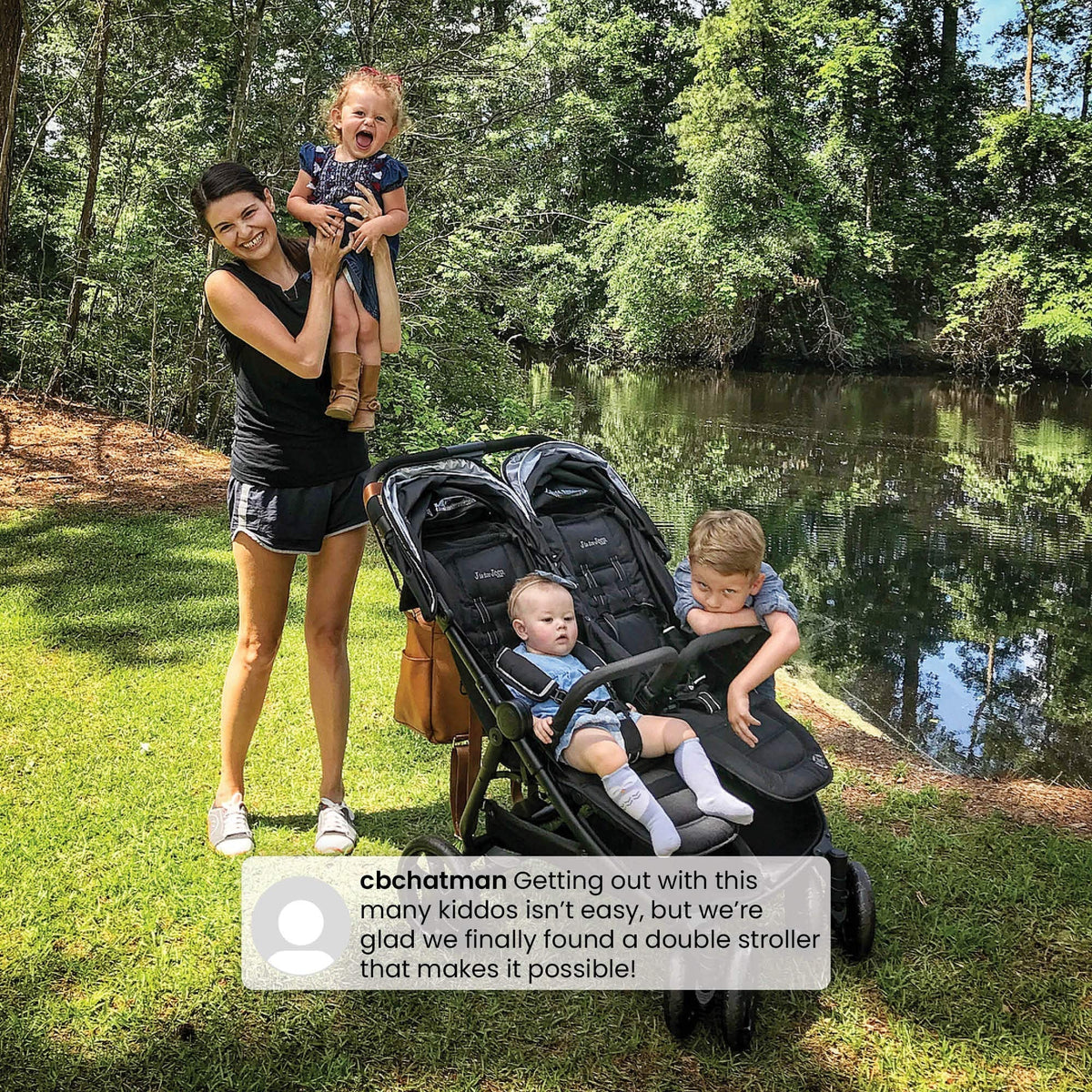 Jeep Destination Ultralight Side x Side Double Stroller, 80 Pounds Total - Destination