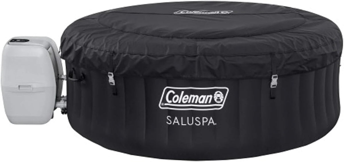 2-4 Person Inflatable Hot Tub With 120 Air Jets And Insulated Cover