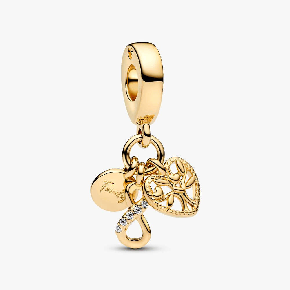 Family Infinity Triple Dangle Charm