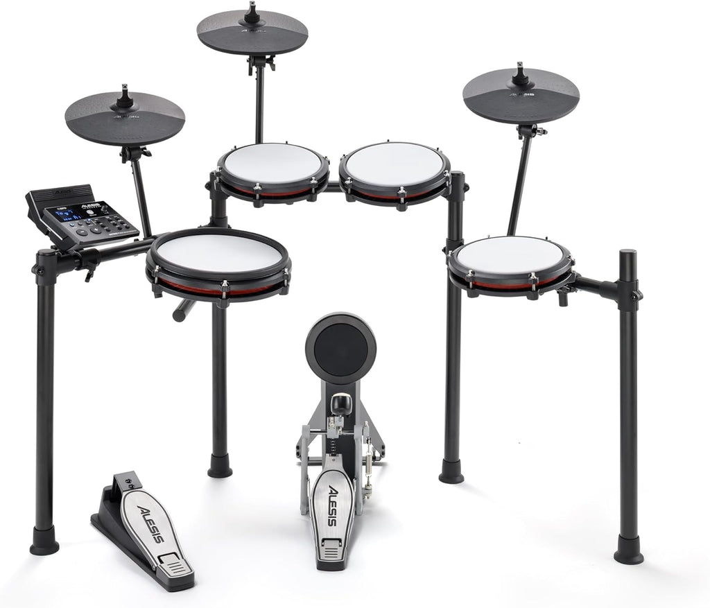 Alesis 8-Piece Electronic Drum Set With Mesh Pads And Bluetooth - Nitro Max