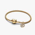 Taurus Zodiac Dangle Charm Studded Bracelet Set