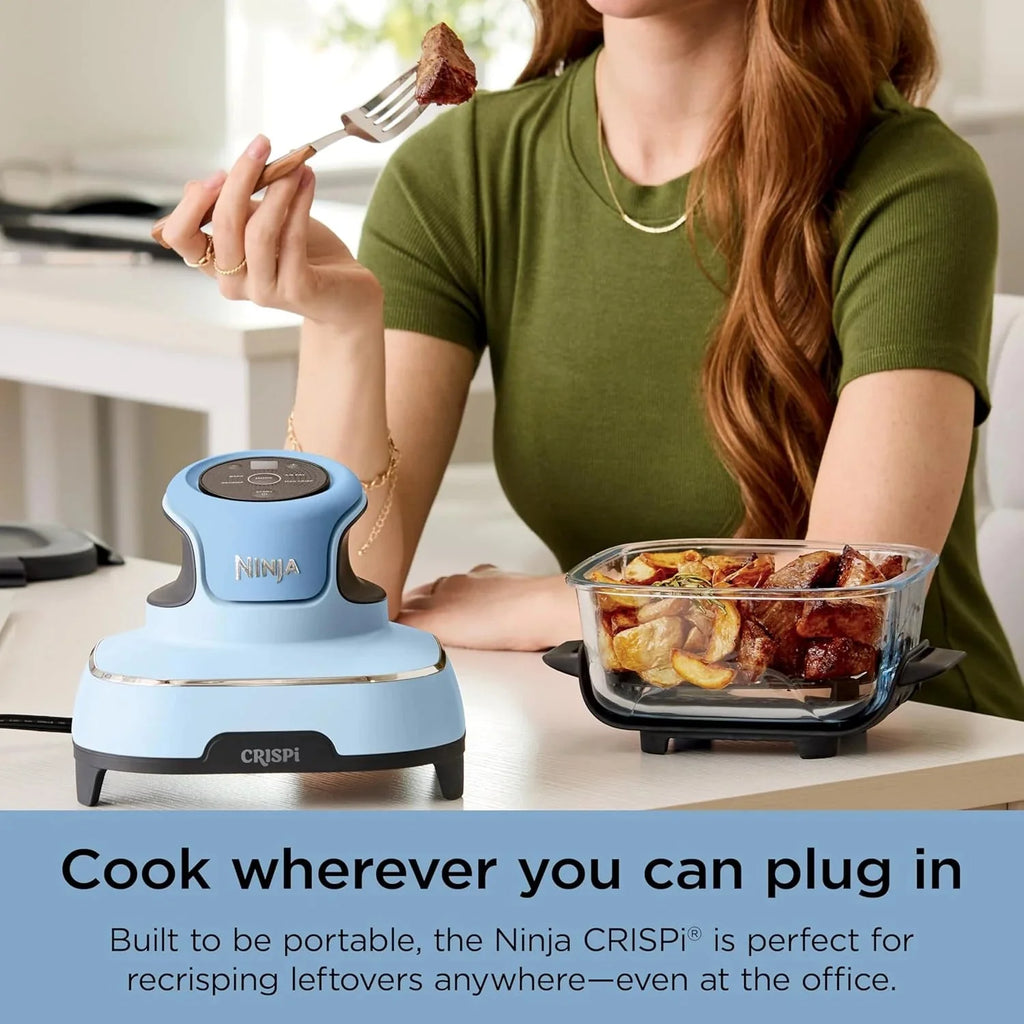 Ninja Crispi 4-in-1 Portable Glass Air Fryer Cooking System, 1500W, 4 QT And 6-Cup Containers