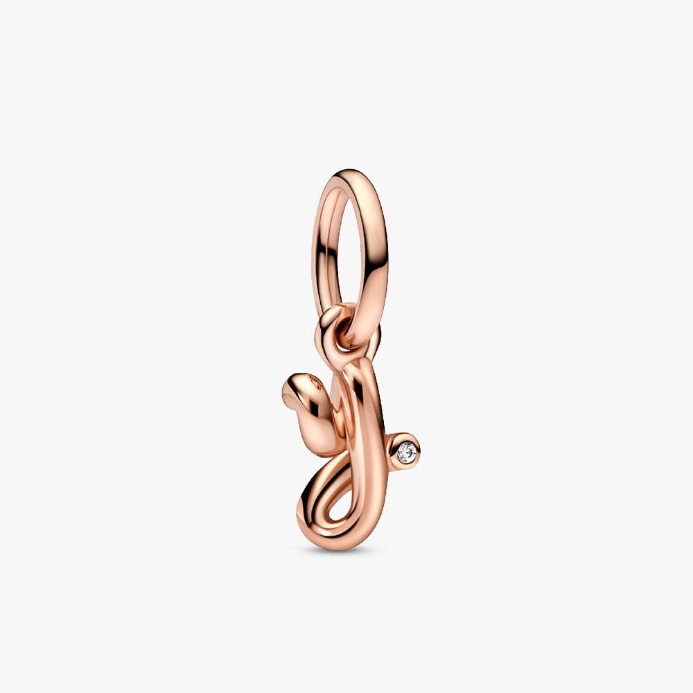 FINAL SALE - Letter Y Script Alphabet Dangle Charm