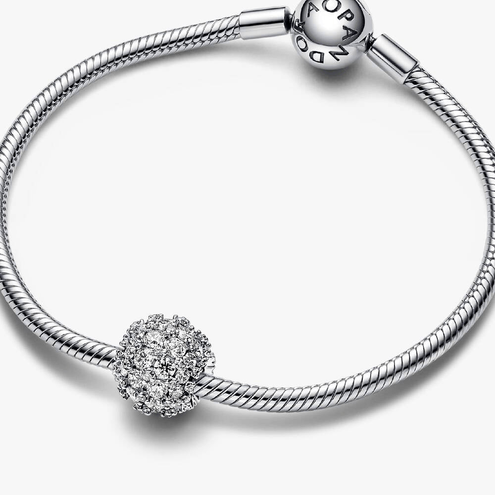 Sparkling Pavé Round Charm